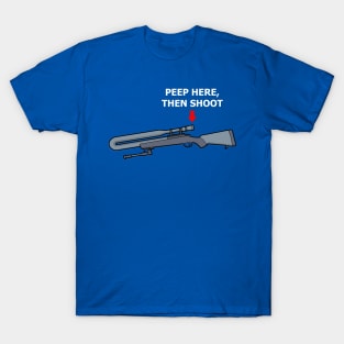 Funny Sniper Gun Gift For Gun Lovers T-Shirt